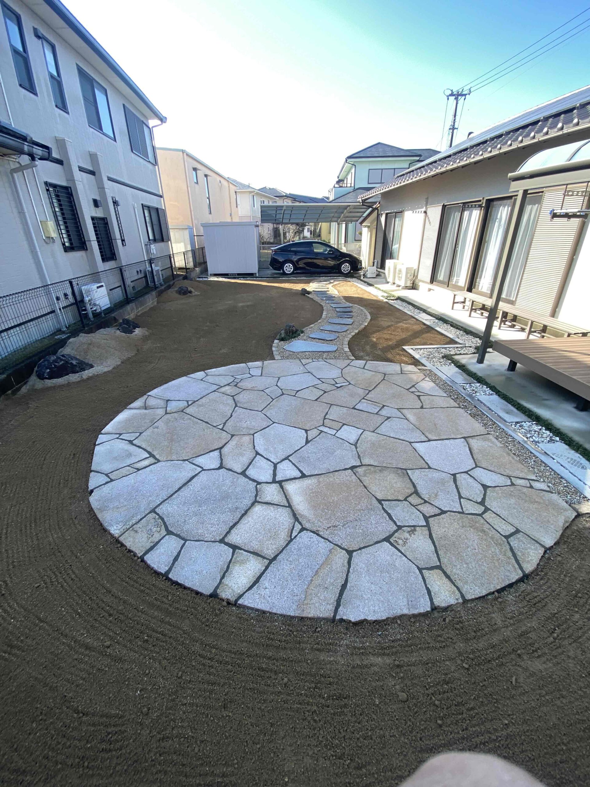 いわき市 ストーンテリアイワキの外構工事
